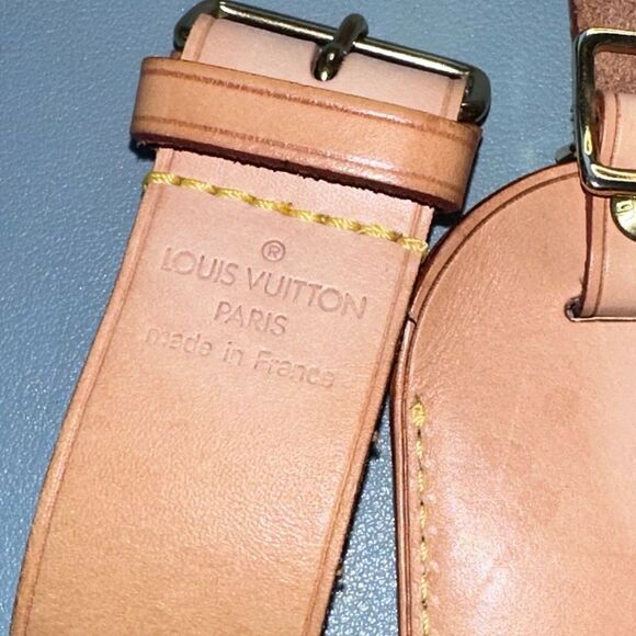 AUTH Louis Vuitton Vachetta Poignet for luggage tag - Picture 2 of 2